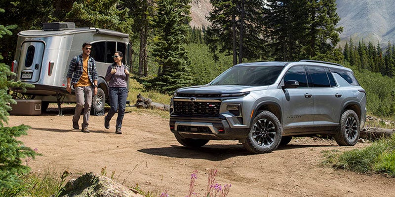 2026 Chevrolet Traverse parked at a family campsite
