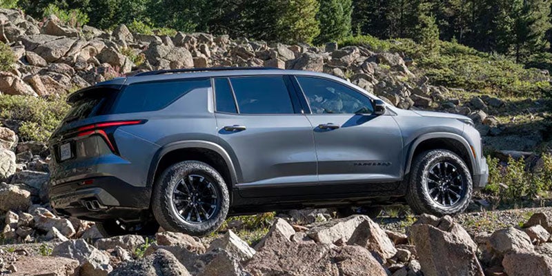 2026 Chevrolet Traverse on rocky terrain